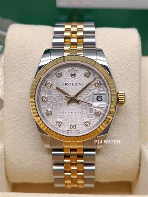 Rolex Datejust Mm Two Tone Silver Dial Jubilee Bracelet Ref