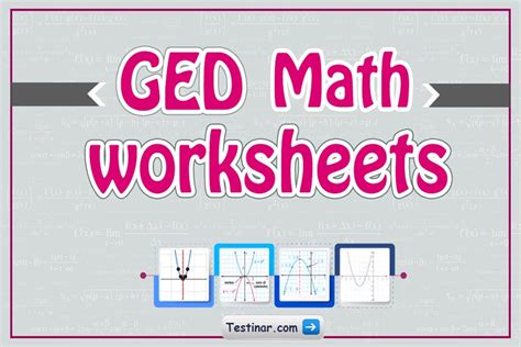 Free Printablespractice Ged Math Worksheets