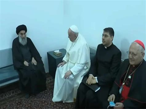 Pope Francis Top Iraq Shiite Cleric Deliver Message Of Coexistence