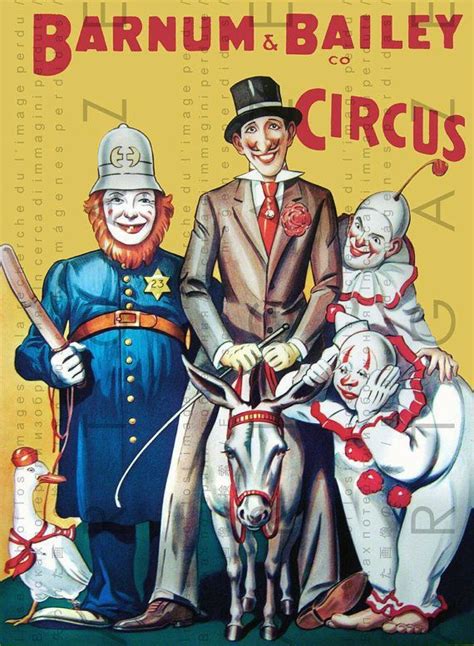 Barnum Bailey Circus 🎪 | Vintage circus posters, Circus poster, Clown ...