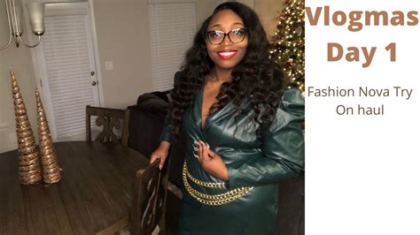 Vlogmas Day Plus Size Fashion Nova Try On Haul Youtube