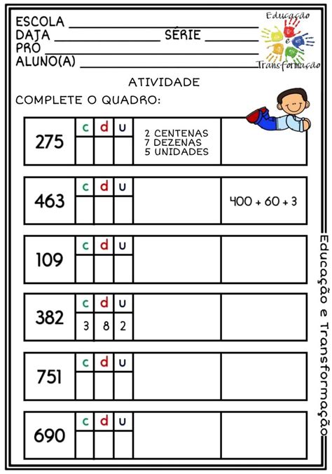 Blog Educação E Transformação 👍matemática Decomposição Numérica Guided Math Teaching Math