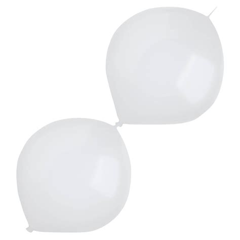 Latex Balloons Decorator Standard E Link Frosty White 30cm 50 Pcs