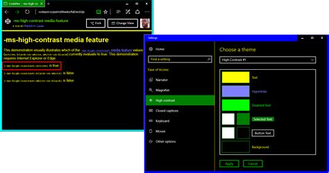 Windows High Contrast Mode: the limited utility of -ms-high-contrast - TPGi