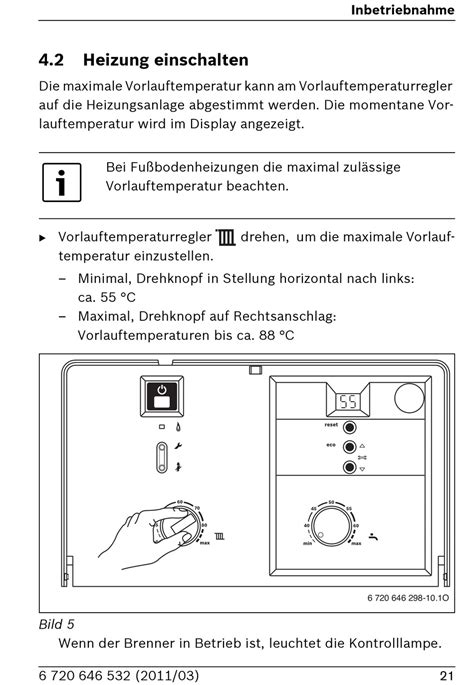 Heizung Einschalten Heizung Ein Ausschalten Inbetriebnahme Junkers