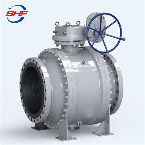 Cast Steel Metal To Metal Seated Large Diameter Trunnion Ball Valve