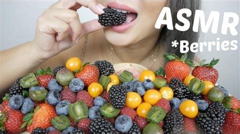 ASMR BERRIES PLATTER No Talking Eating Sounds Mukbang N E Let S Eat