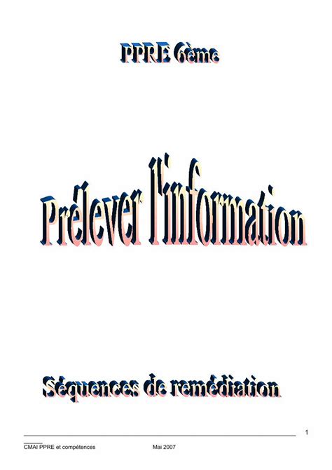 PDF Lire et prélever l information DOKUMEN TIPS