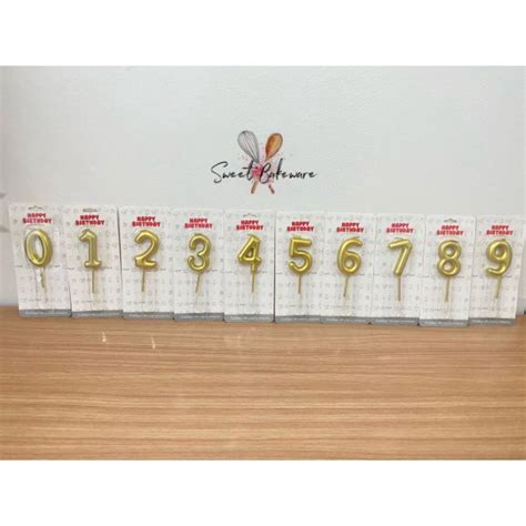 Jual Lilin Angka Ulang Tahun Gold Shopee Indonesia