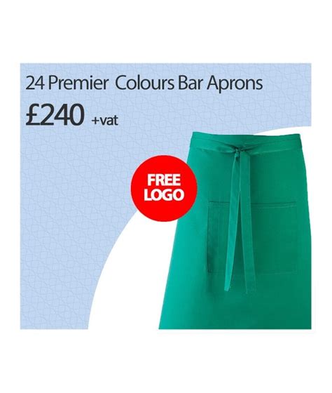 Premier 24 Premier Colours Bar Aprons Bundle Deal Bundle Deals From Garment Graphixs Uk