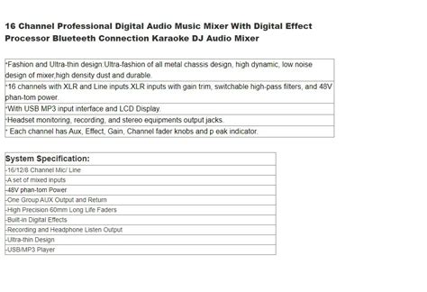 Xtuga Rx Channel Professional Xtuga Mixer Recording Sound