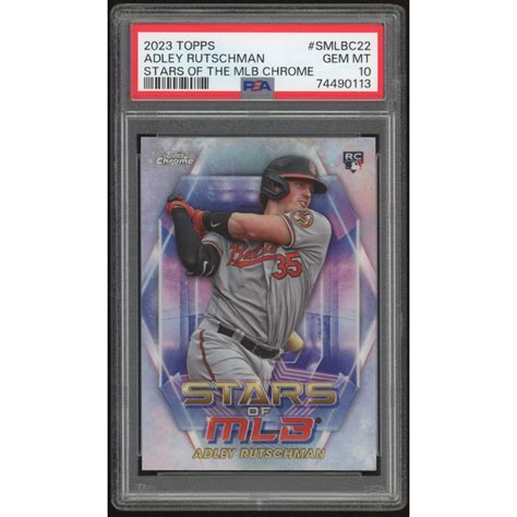 Adley Rutschman Topps Stars Of The Mlb Chrome Smlbc Rc Psa