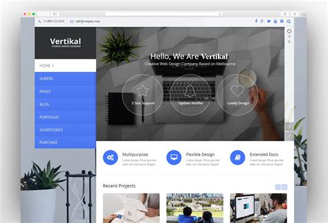 Best Website Vertical Menu Wordpress Themes