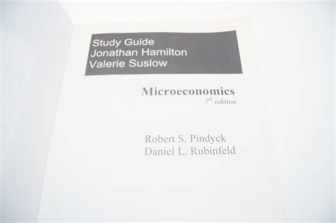 Microeconomics 7th Edition Pindyck Rubinfeld Study Guide Textbook