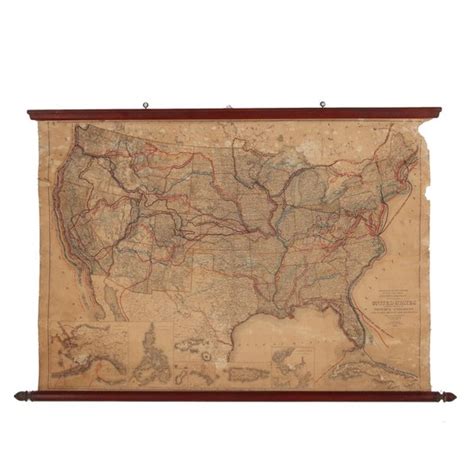 Map Of North American Explorers Roads And Highways In United