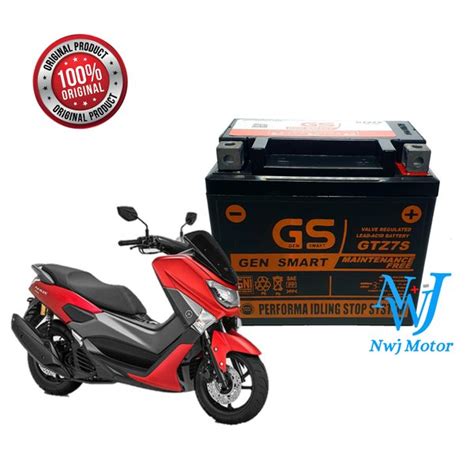 Jual Aki Motor Yamaha Nmax Aerox 155 Gtz7s Gtz6s Ytz7s Gs Mf Aki Kering Di Lapak Nwj Motor