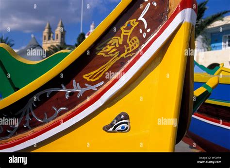 Marsaxlokk Luzzu Boats Hi Res Stock Photography And Images Alamy