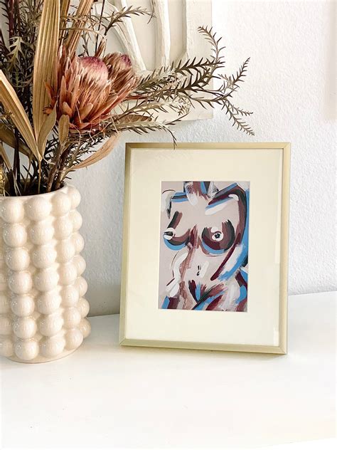 Modern Nude Framed Art Print X Etsy