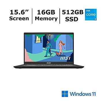 MSI Modern 15 Ultra Thin 15.6" Laptop, Core i5-1235U, 16GB | BJ's ...