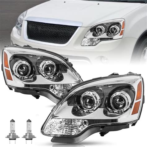 Tusdar For [halogen Model Only] 2007 2012 Gmc Acadia Projector Headlights Assembly