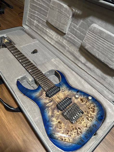 Ibanez Rg Pbf Cbb Premium String Electric Guitar W Case Cerulean