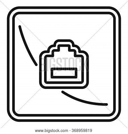 lan port wall socket vector photo  trial bigstock