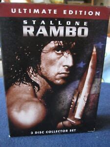 RAMBO Sylvester Stallone Trilogy 3 DVD Set 2004 Ultimate Edition W