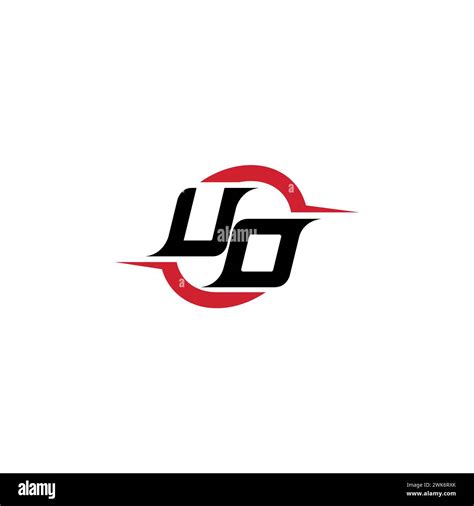 Uo Initial Logo Cool And Stylish Concept For Esport Or Gaming Logo As