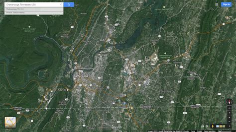 Chattanooga, Tennessee Map