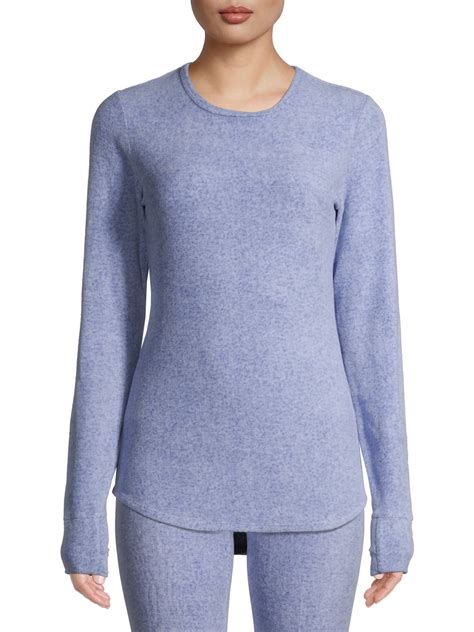 Climateright By Cuddl Duds Stretch Fleece Women S Long Sleeve Crew Neck