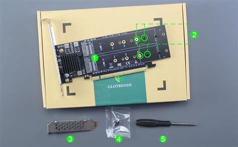 Amazon Glotrends Pa Quad M Nvme To Pcie X Adapter