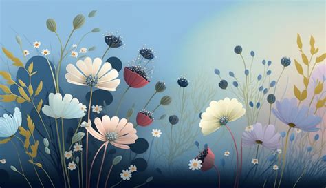 Background With Whimsical Wild Flowers3 by Constructiva on DeviantArt