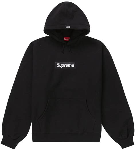 Supreme Box Logo Hooded Sweatshirt Fw23 Black Novelship