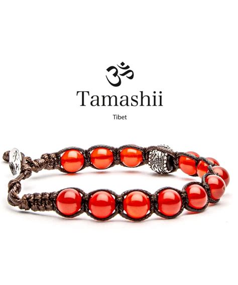 Bracciale RUOTA DELLA PREGHIERA AGATA ROSSO PASSIONE Tamashii Unisex