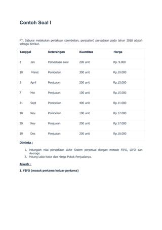 361819874 Contoh Soal I Lifo Fifo Docx