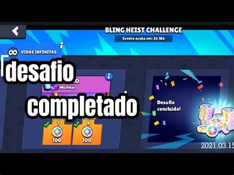 Completado O Desafio BLING HEIST CHALLENGE No Brawl Stars YouTube