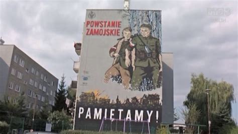 Mural upamiętniający powstanie zamojskie