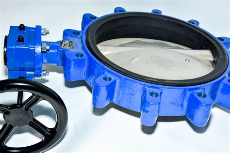 Butterfly Valve Cast Iron GG25 With Gearbox Type Lug PN10 Fluxer Website