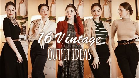 Vintage Outfit Ideas For Autumn Winter Lookbook Youtube