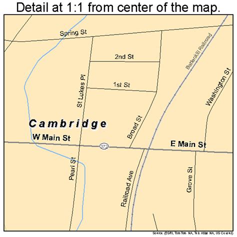 Cambridge New York Street Map 3611825