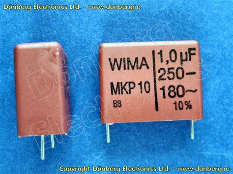 Capacitor 1µF 250V WIMA FILM CAPACITOR MKP10