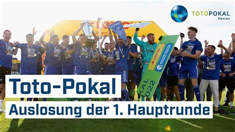 Auslosung 1 Hauptrunde BFV Toto Pokal Wettbewerb 2022 23 YouTube