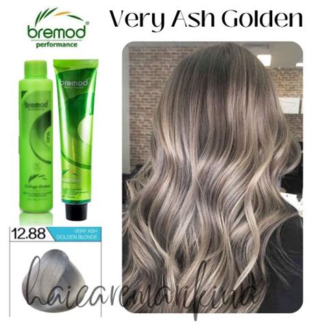 Very Ash Golden Blonde Bremod Hair Color With Oxidizer Set