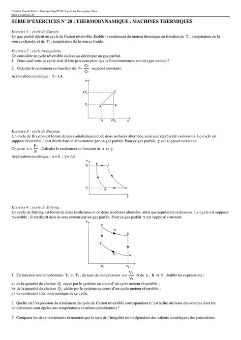 TDThermo 7 Thermodynamics Lessons And Solutions Nathalie Van De