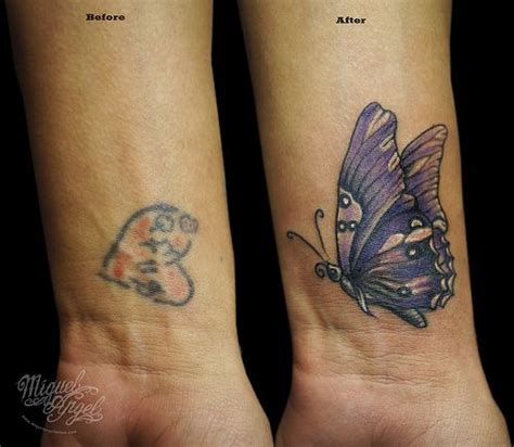 Butterfly Cover Up Tattoos On Back