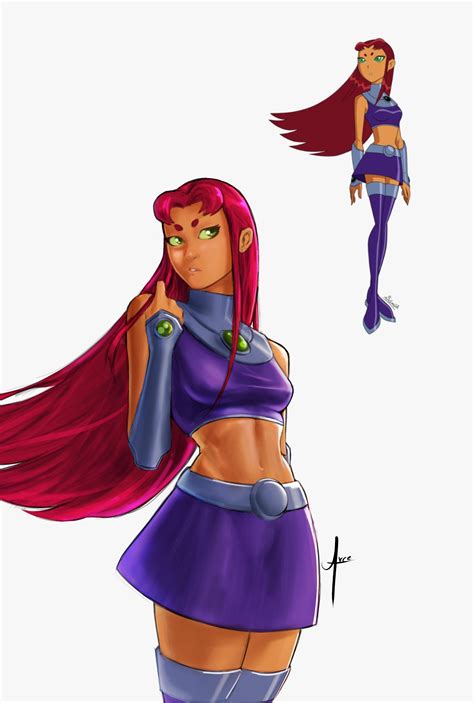 [fan Art] Starfire By Arce R Dccomics