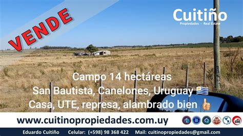 Campo En Venta Hect Reas Con Vivienda En San Bautista Canelones