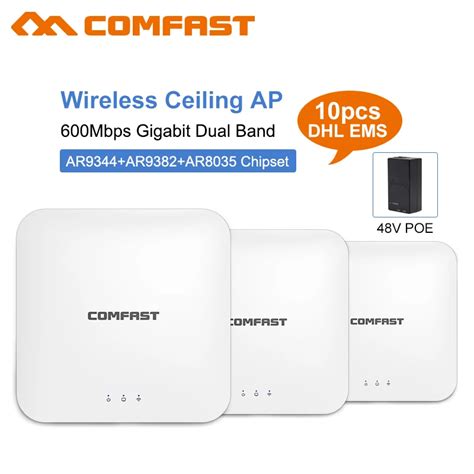 10pcs Comfast 600Mbps Wireless Access Point Router High Power 2 4 5 G