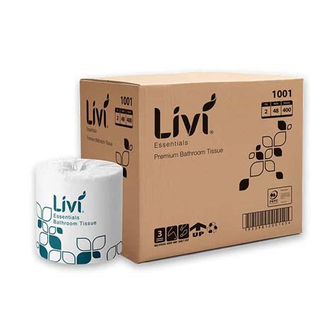 Livi Essentials Premium 2ply 400s Toilet Tissue 1001 RapidClean NZ