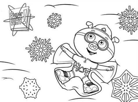 Super Why Coloring Pages Alpha Pig Coloring Pages